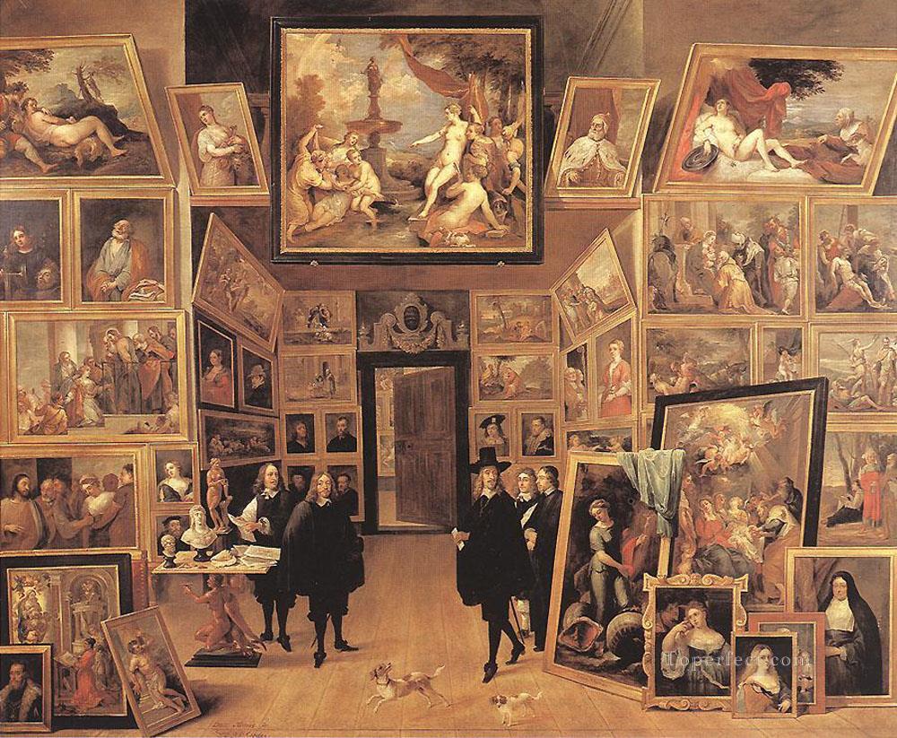 Archduke Leopold Wilhelm In His Gallery 1647 David Teniers the Younger Oil Paintings